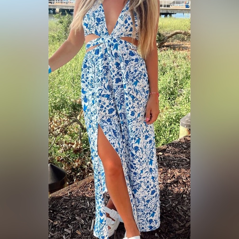 Shein Cut Out Long Dress